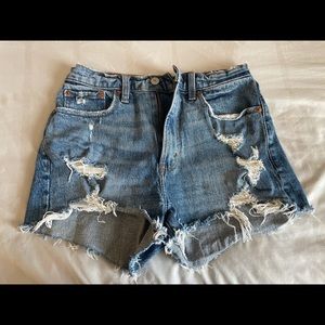 Distressed Abercrombie and Fitch shorts